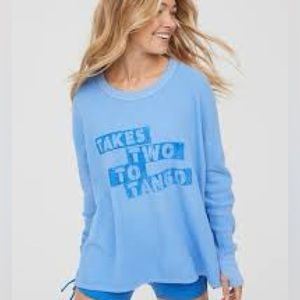 Aerie waffle sweatshirt LIMITED EDITION